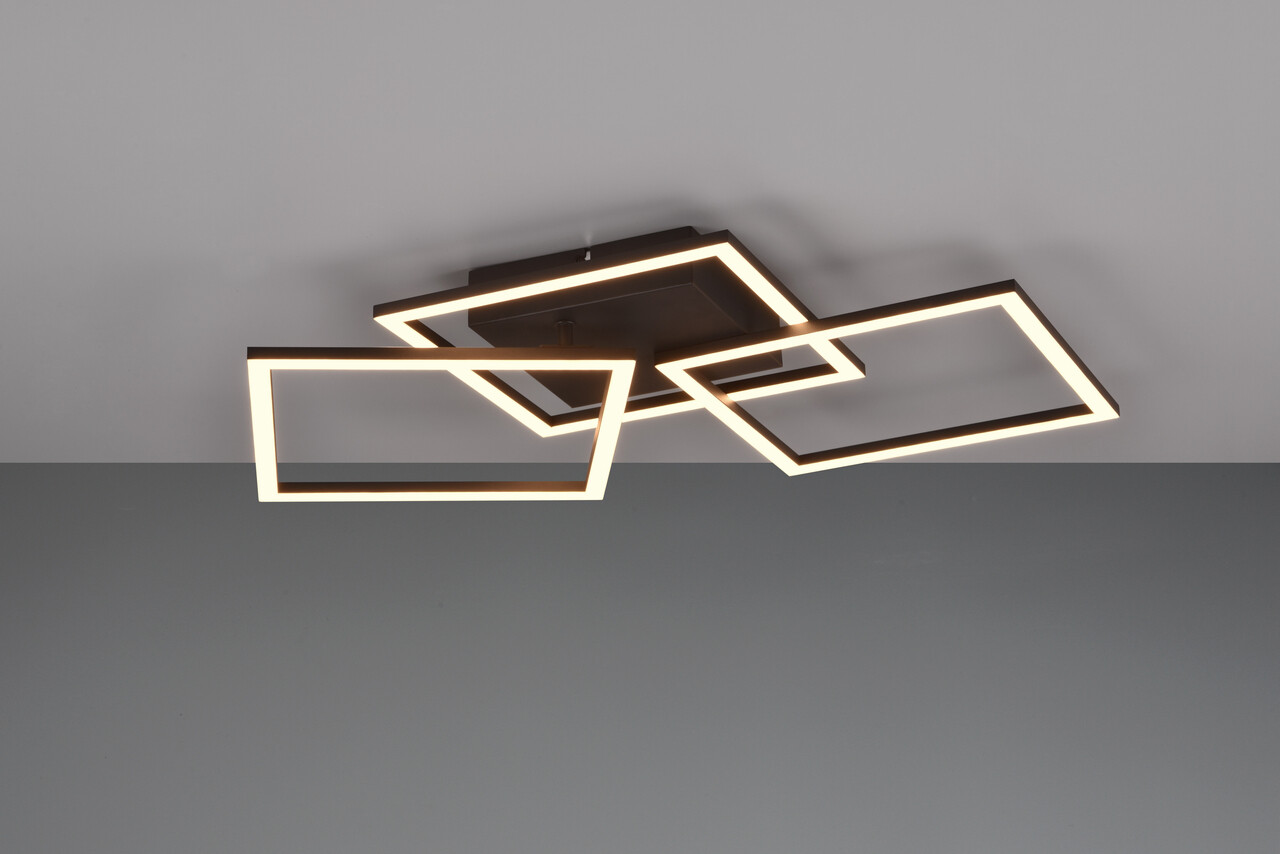 Plafoniera Trail, RL, 52.5x52.5x7 cm, 31W, 1x SMD, metal, negru mat - imagine 7